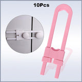 5pcs, 8pcs & 10pcs U Shape Baby Safety Lock for Cabinet Security Door