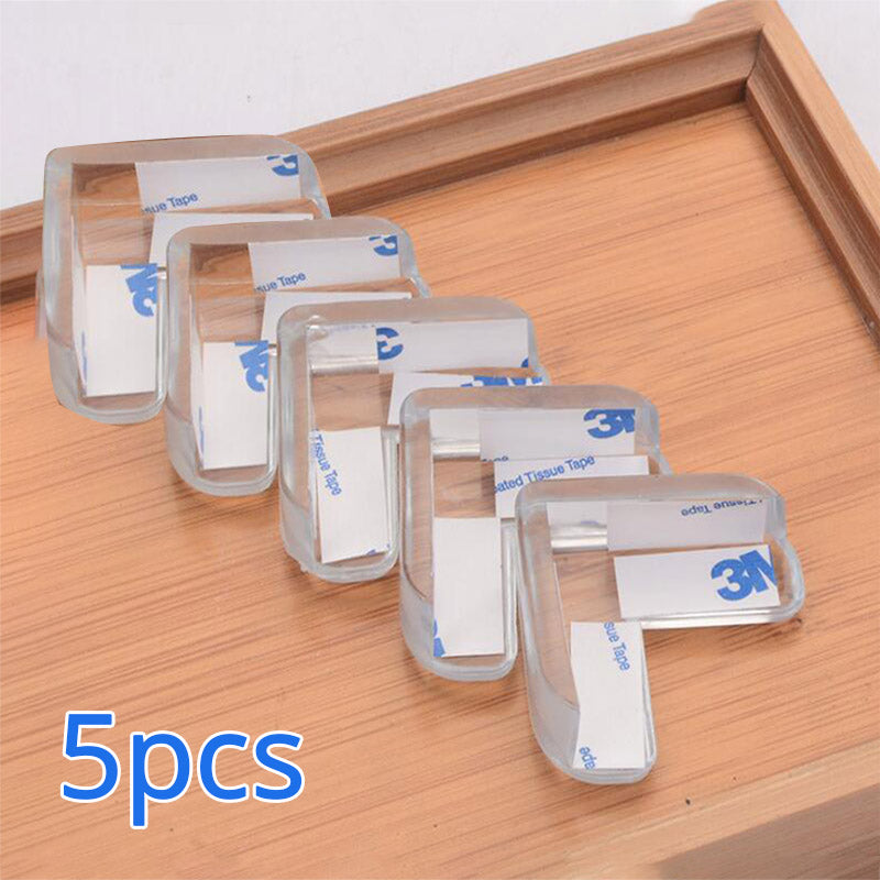 4pcs Round Transparent Child Safety Table Corner Guards For Glass