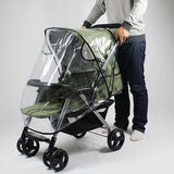 Baby Stroller Accessories Rain Cover Universal Waterproof Wind Dust Shield Buggy Accessories Cover Transparent Black