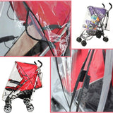 Baby Stroller Accessories Rain Cover Universal Waterproof Wind Dust Shield Buggy Accessories Cover Transparent Black