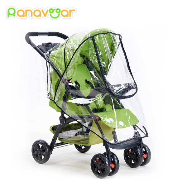 Baby Stroller Rain Cover Weather Shield Accessories Universal Size